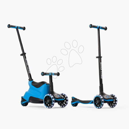 Odrážadlá od 12 mesiacov - Odrážadlo a kolobežka 2v1 trojkolesová s LED kolesami Xtend Scooter Ride-on Blue smarTrike - 11