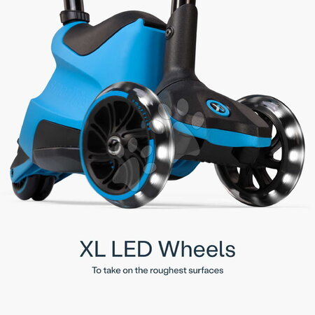 Odrážadlá od 12 mesiacov - Odrážadlo a kolobežka 2v1 trojkolesová s LED kolesami Xtend Scooter Ride-on Blue smarTrike - 14