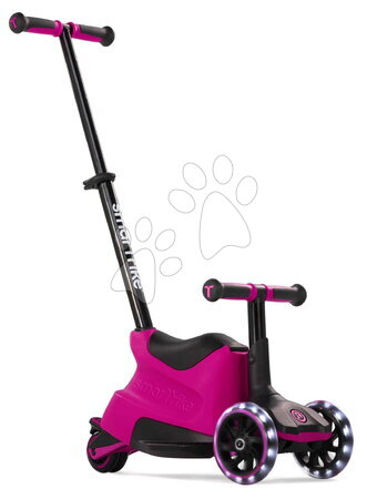 Превозни средства за деца - Скутер и колело 2в1 тротинетка с LED колела Xtend Scooter Ride-on Pink smarTrike