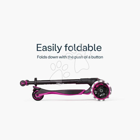 Odrážadlá od 12 mesiacov - Odrážadlo a kolobežka 2v1 trojkolesová s LED kolesami Xtend Scooter Ride-on Pink smarTrike - 15