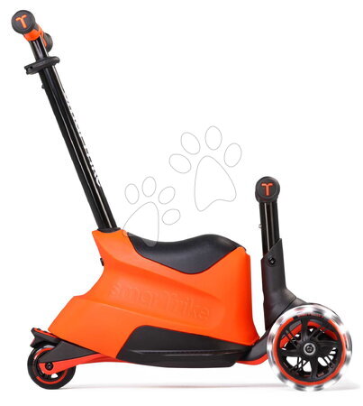 Odrážadlá od 12 mesiacov - Odrážadlo a kolobežka 2v1 trojkolesová s LED kolesami Xtend Scooter Ride-on Orange smarTrike - 2