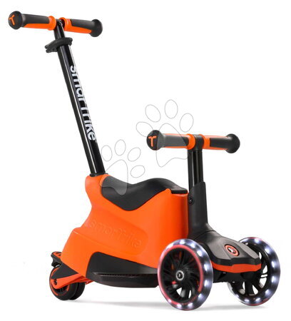 Odrážadlá od 12 mesiacov - Odrážadlo a kolobežka 2v1 trojkolesová s LED kolesami Xtend Scooter Ride-on Orange smarTrike - 3