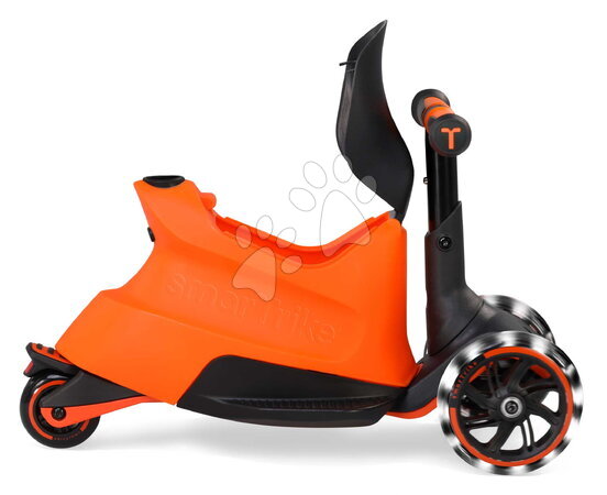 Odrážadlá od 12 mesiacov - Odrážadlo a kolobežka 2v1 trojkolesová s LED kolesami Xtend Scooter Ride-on Orange smarTrike - 6