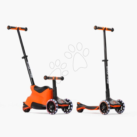 Odrážadlá od 12 mesiacov - Odrážadlo a kolobežka 2v1 trojkolesová s LED kolesami Xtend Scooter Ride-on Orange smarTrike - 11
