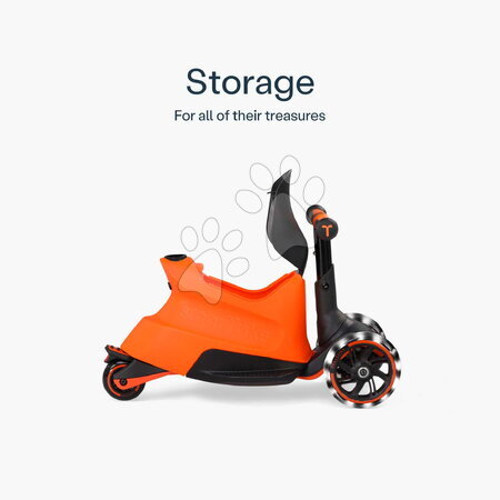 Odrážadlá od 12 mesiacov - Odrážadlo a kolobežka 2v1 trojkolesová s LED kolesami Xtend Scooter Ride-on Orange smarTrike - 13