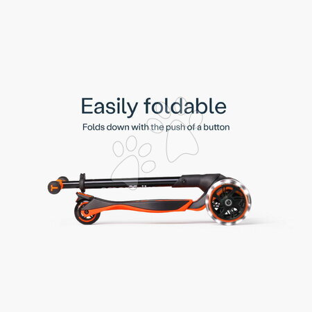Odrážadlá od 12 mesiacov - Odrážadlo a kolobežka 2v1 trojkolesová s LED kolesami Xtend Scooter Ride-on Orange smarTrike - 16