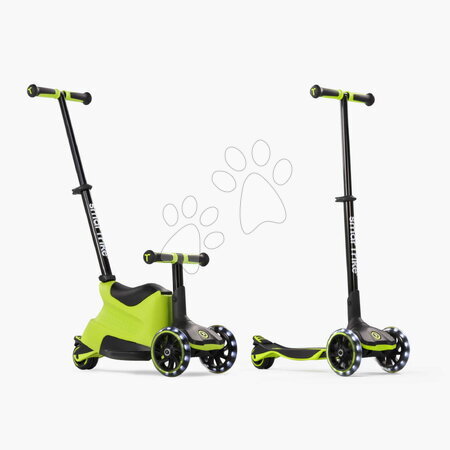 Odrážadlá od 12 mesiacov - Odrážadlo a kolobežka 2v1 trojkolesová s LED kolesami Xtend Scooter Ride-on Lime smarTrike - 10