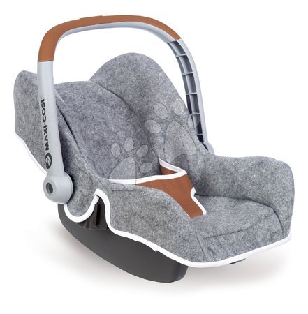 Avtosedež DeLuxe Maxi Cosi&Quinny Grey Smoby za 42 cm dojenčka s prostorom za shranjevanje in varnostnim pasom