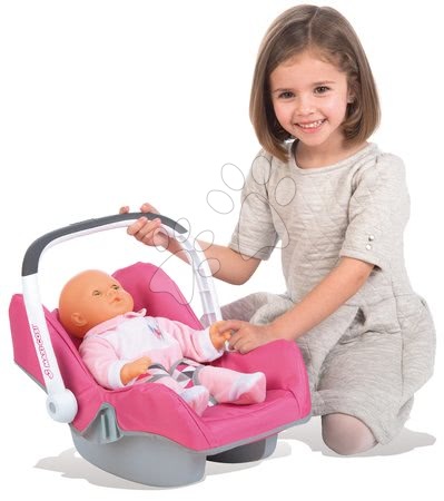 Wózki od 18 miesięcy - Zestaw wózek dla dwóch lalek 2w1 retro Maxi Cosi & Quinny Smoby - 5