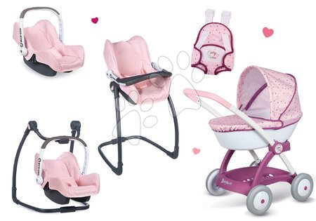 Kolica od 18 mjeseci - Set hranilica s autosjedalicom i njihaljkom Trio Pastel Maxi Cosi&Quinny Smoby