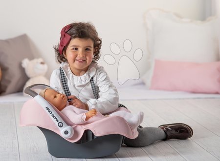 Păpuși - Scaun de mașină Powder Pink Maxi Cosi&Quinny Smoby_1