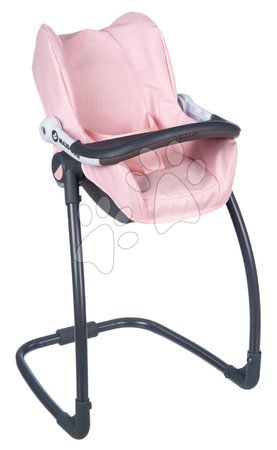 Cărucioare pentru păpuși - Scaun de masă și scaun de mașină sau leagăn Powder Pink Maxi Cosi&Quinny Smoby