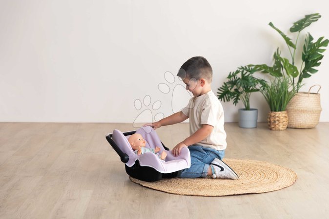Puppenwagen ab 18 Monaten - Puppenautositz mit Sicherheitsgurt Seat Pink Maxi-Cosi & Quinny Smoby - 4