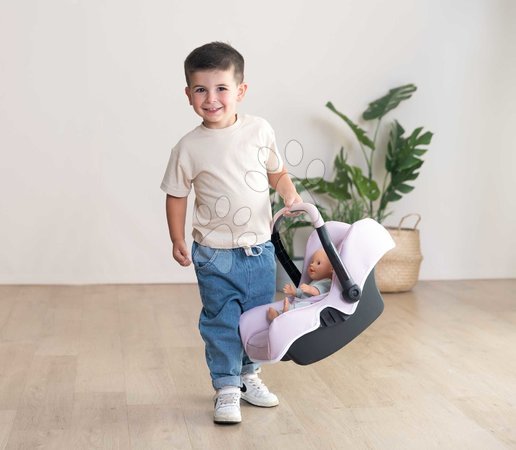 Puppenwagen ab 18 Monaten - Puppenautositz mit Sicherheitsgurt Seat Pink Maxi-Cosi & Quinny Smoby - 5