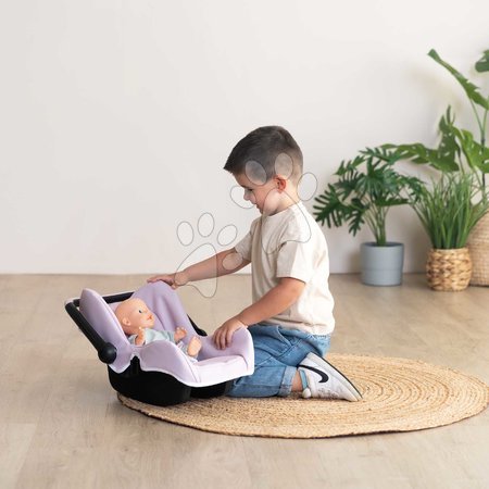 Puppenwagen ab 18 Monaten - Puppenautositz mit Sicherheitsgurt Seat Pink Maxi-Cosi & Quinny Smoby - 8
