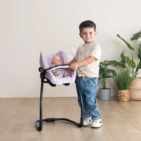 Puppenhochstühle - Hochstuhl mit Schaukel und Autositz Highchair Pink Maxi-Cosi & Quinny Smoby - 6
