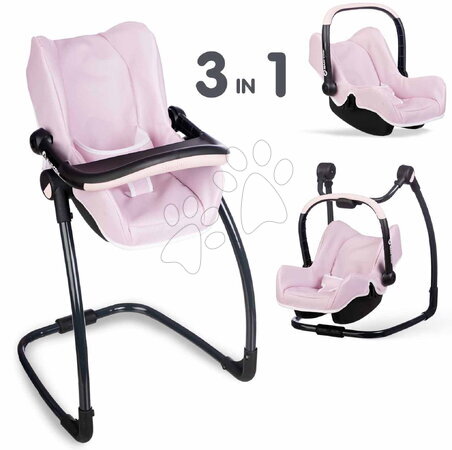 Maxi-Cosi Quinny - Jedálenská stolička s hojdačkou a autosedačkou Highchair Pink Maxi Cosi&Quinny Smoby