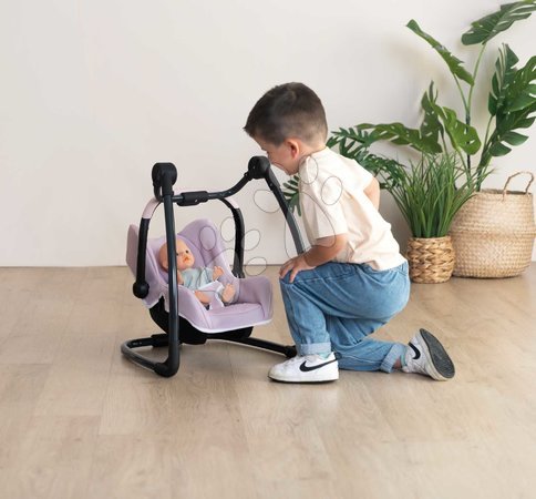 Puppenhochstühle - Hochstuhl mit Schaukel und Autositz Highchair Pink Maxi-Cosi & Quinny Smoby - 16