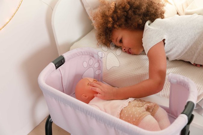 Lettini e culle per bambole - Lettino con spazio di stoccaggio Co Sleeping Bed Sandy Maxi Cosi&Quinny Smoby - 8
