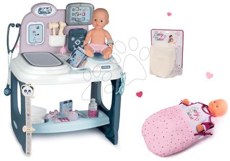 Zdravniški vozički kompleti - Komplet zdravniška mizica Baby Care Center Smoby