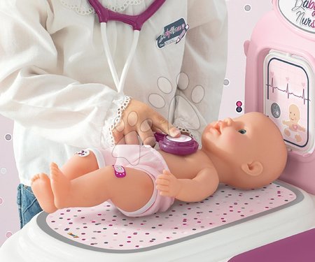 Chariots médicaux pour enfants - Table de soins et de change Violette Baby Care Center Smoby - 5