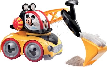 Autići za pijesak - MONDO 18789 Bager Mickey do piesku s 3 pohyblivými funkciami 35 cm dlhy - 1