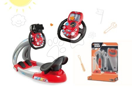 Set trenažér V8 Driver elektronický Smoby