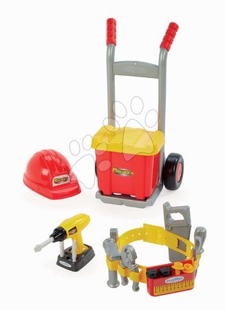 Kinderwerkstatt und Werkzeuge - Arbeitswerkzeug mit Koffer und Werkzeug 4-in-1 Mecanics Écoiffier