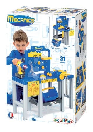 Pracovní dětská dílna - Pracovní dílna Mecanics Écoiffier - 14