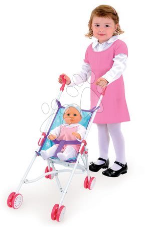 Játék babakocsik 18 hónapos kortól - Összecsukható buggy babakocsi 32-42 cm babának Jégvarázs Smoby - 1