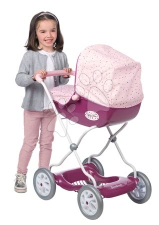 Puppen mit Extra-Rabatt - Puppenwagen tief groß Violette Baby Nurse Smoby_1