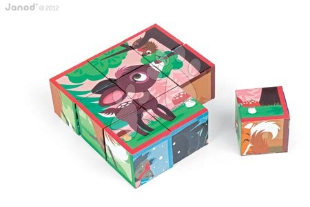 Pohádkové kostky - Pohádkové kostky Kubkid Lesní zvířátka Janod - 2