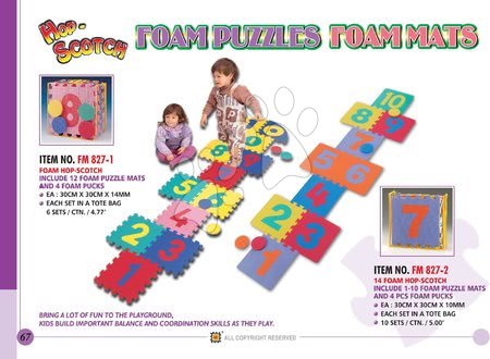 Pěnové puzzle - Pěnové puzzle Hop Scotch Hop Lee Chyun - 1
