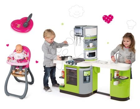 Kuchyňky pro děti sety - Set kuchyňka CookMaster Verte s ledem Smoby - 20