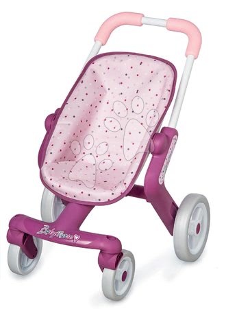 Kočárky pro panenky sety  - Set kočárek s otočnými kolečky Baby Nurse Smoby - 1