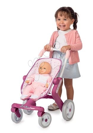 Kočárky pro panenky sety  - Set kočárek s otočnými kolečky Baby Nurse Smoby - 2