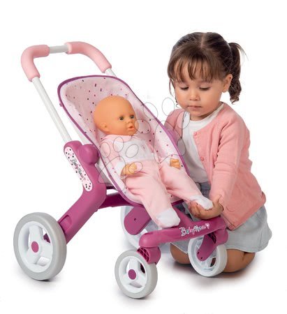 Kočárky pro panenky sety  - Set kočárek s otočnými kolečky Baby Nurse Smoby - 3