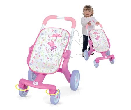 Kočárky od 18 měsíců - Kočárek pro panenku Peppa Pig Smoby - 1