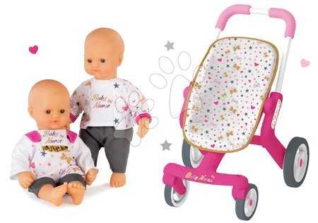 Kočárky od 18 měsíců - Set kočárek s otočnými kolečky Baby Nurse Smoby - 13