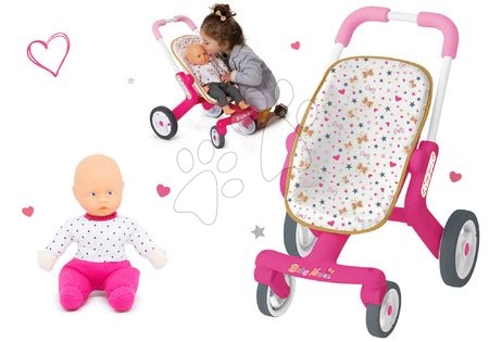 Játék babakocsi szettek - Szett bolygókerekes babakocsi Baby Nurse Smoby - 10