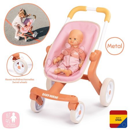 Baby Nurse | Seite 3 - Sportlicher Puppenbuggy mit schwenkbaren Rädern Pop Pushchair Soft Baby Nurse Smoby_1