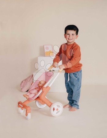 Puppenwagen ab 18 Monaten - Sportlicher Puppenbuggy mit schwenkbaren Rädern Pop Pushchair Soft Baby Nurse Smoby - 6