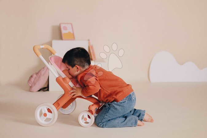 Puppenwagen ab 18 Monaten - Sportlicher Puppenbuggy mit schwenkbaren Rädern Pop Pushchair Soft Baby Nurse Smoby - 7