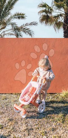 Puppenwagen ab 18 Monaten - Sportlicher Puppenbuggy mit schwenkbaren Rädern Pop Pushchair Soft Baby Nurse Smoby - 9