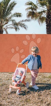 Puppenwagen ab 18 Monaten - Sportlicher Puppenbuggy mit schwenkbaren Rädern Pop Pushchair Soft Baby Nurse Smoby - 10