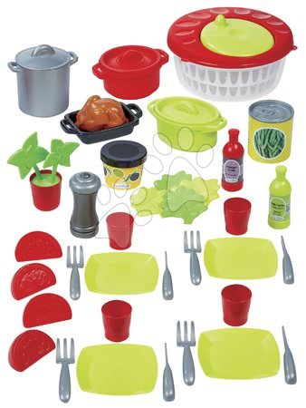 Accesorii și vase de bucătărie de jucărie - Set de vase cu salată model cu buline 100% Chef Écoiffier_1