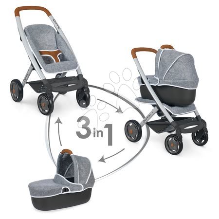 Maxi-Cosi Quinny - Komplet globoki in športni voziček DeLuxe Pastel Maxi Cosi&Quinny Grey 3v1 Smoby_1