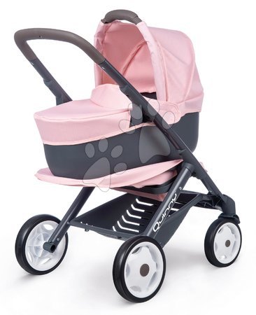 Kinderwagen für Puppen  - Set Kinderwagen Dreierkombination Powder Pink 3in1 Maxi Cosi&Quinny Smoby_1