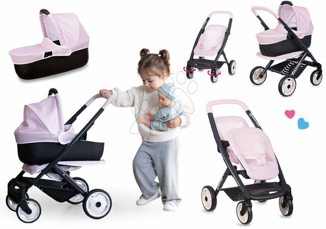 Maxi-Cosi Quinny - Ensemble poussette combiné 3 en 1 avec nacelle Puschair Rose Maxi Cosi & Quinny Smoby