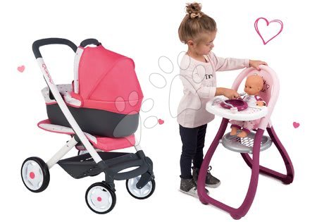 Cărucioare pentru păpuși seturi - Set cărucior adânc Trio Pastel Maxi Cosi&Quinny 3în1 Smoby - 9